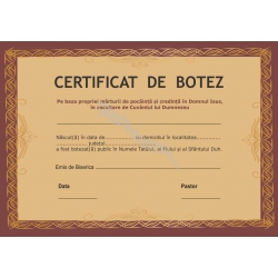 Certificat Botez, Model1